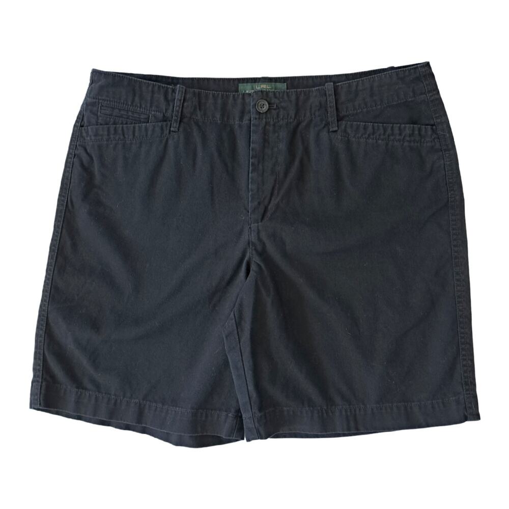 Lauren Ralph Lauren Jeans Co Black Chino Shorts Size 14 Long Length
